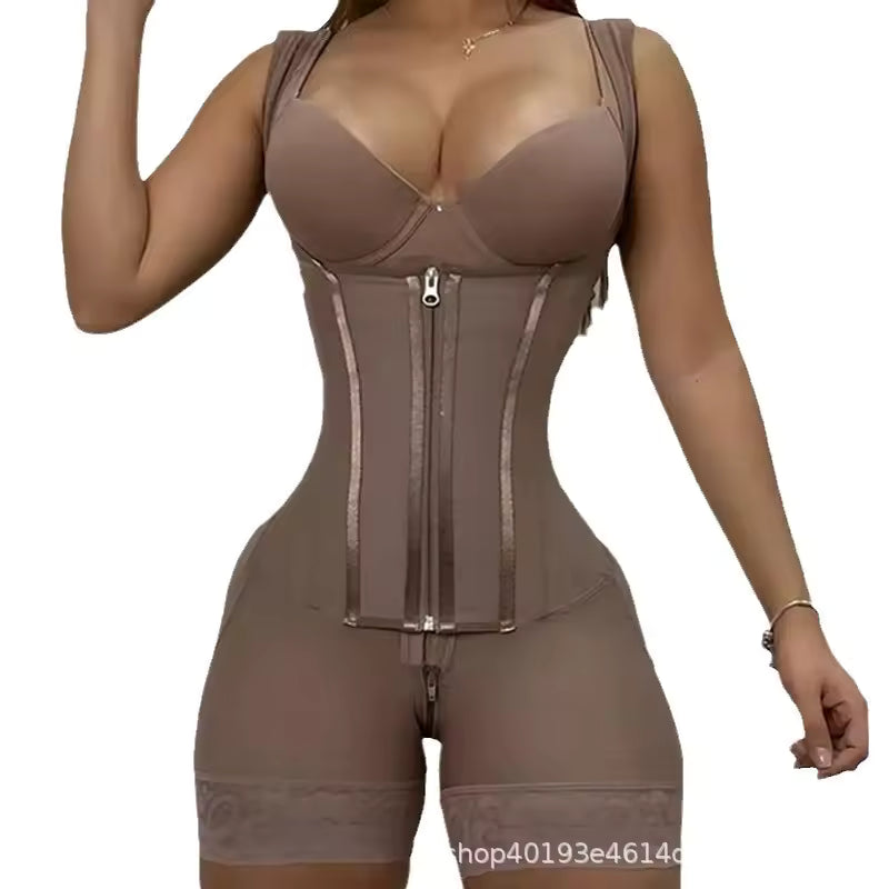 YIANNA Overbust Fajas Colombianas Moldeadoras Shapewear for Women Tummy Control Full Body Shaper Girdles Post Surgery Compression Garment